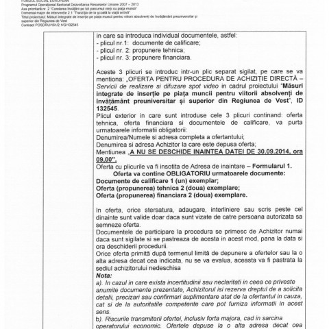 Anunt-Invitatie Achiz Realizare Difuzare Spot Video_03