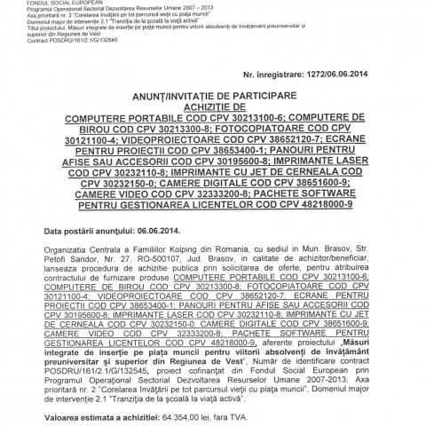 Anunt achizitie echipamente IT_01