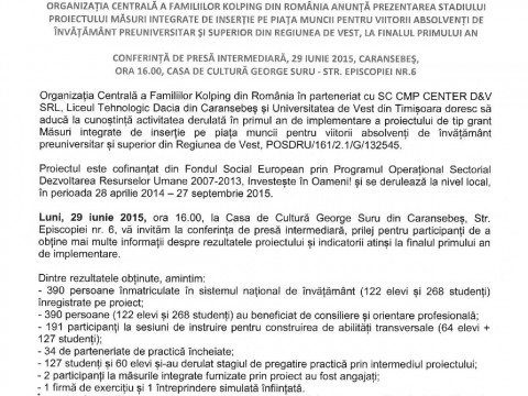 COMUNICAT PRESA_CONFERINTA INTERMEDIARA